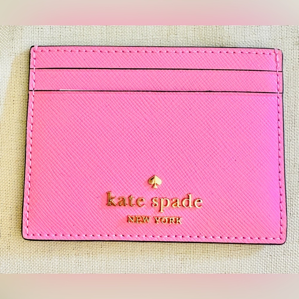 NWT Kate Spade Pink Card Holder